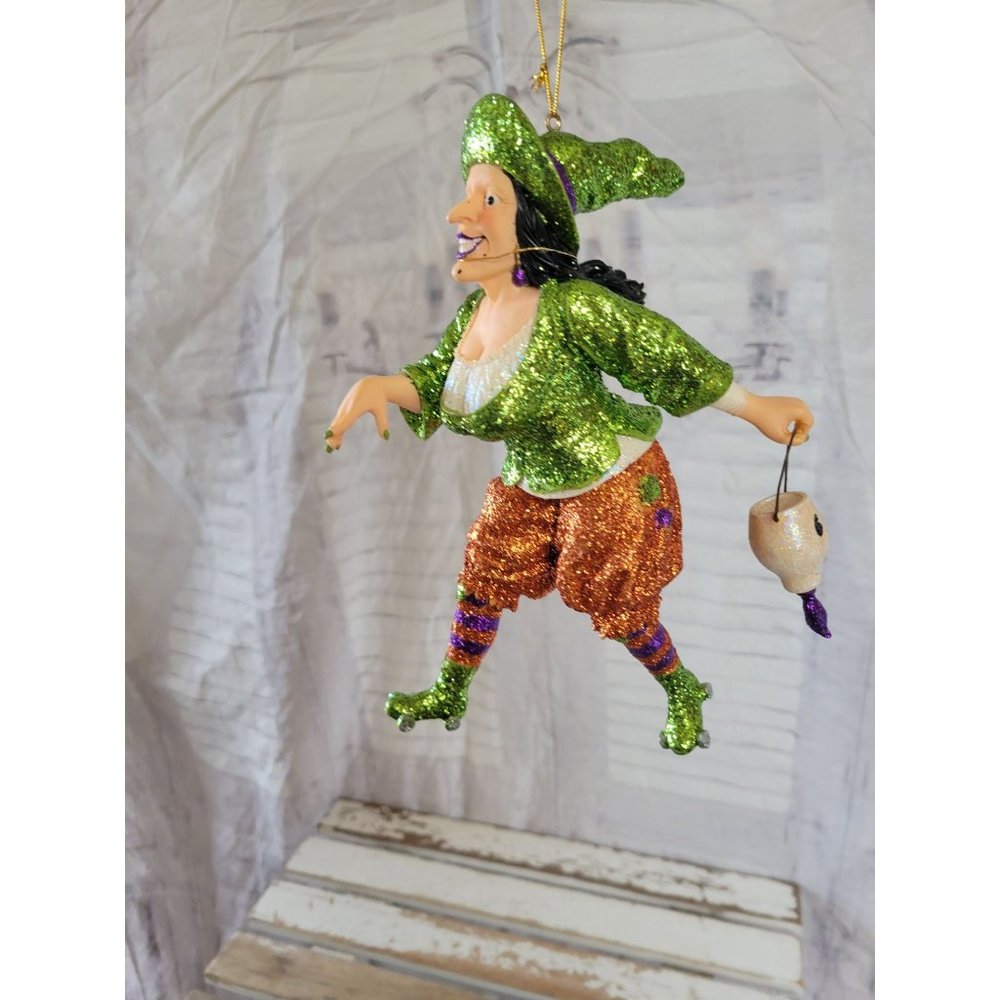 December diamonds witch ornament hell on wheels Halloween large skating